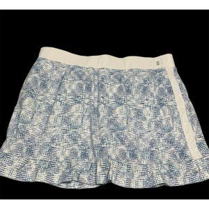 Izod Golf Women’s Sz XL Skort Front Pockets Tennis Stretch Blue  Ruffle